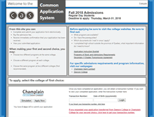 Tablet Screenshot of commonapplication.qc.ca